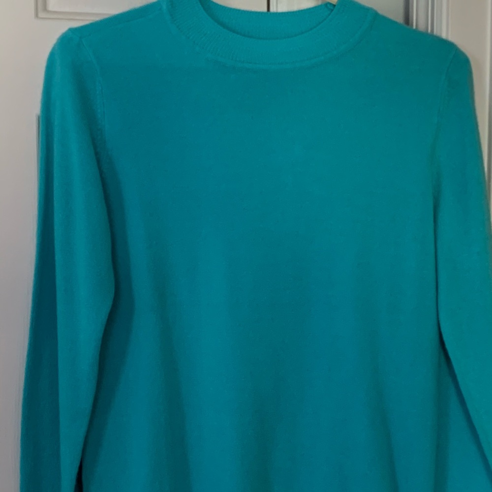 Teal cashmere sweater